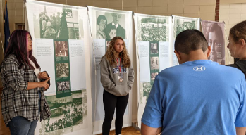 A high school experiences a traveling Holocaust Museum exhibit thanks to MSHEF grant funding.