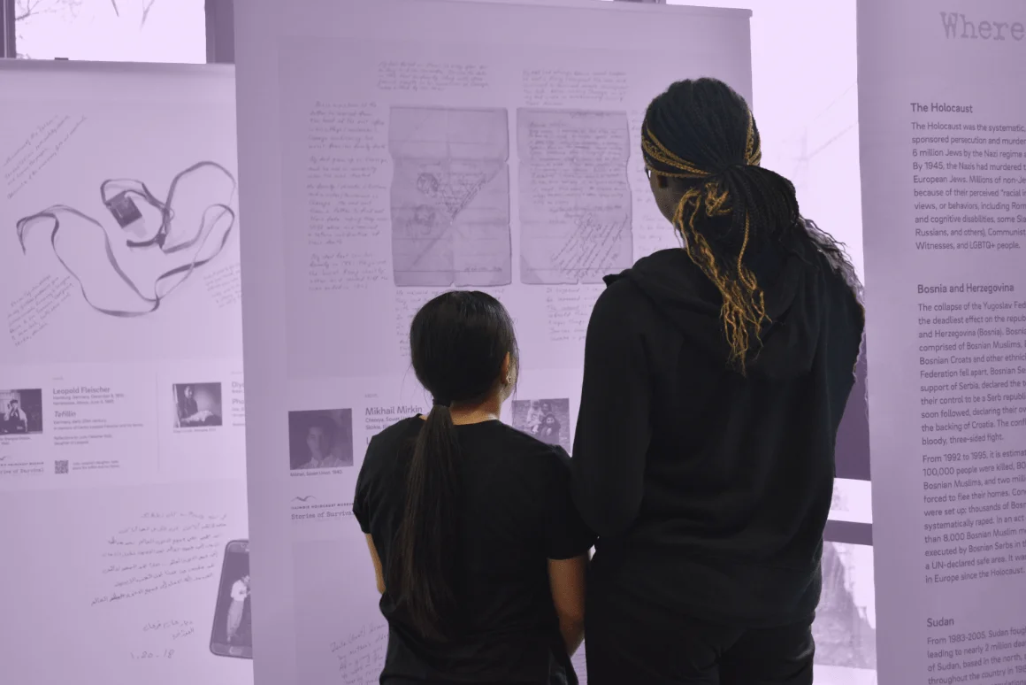 Students visit a Holocaust Museum thanks to an educational grant from the Mark Schonwetter Holocaust Education Foundation.